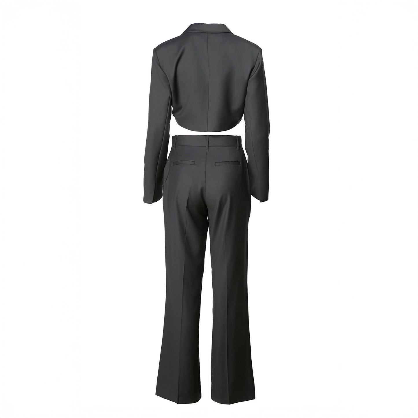 Black Cufflink Pant Suit